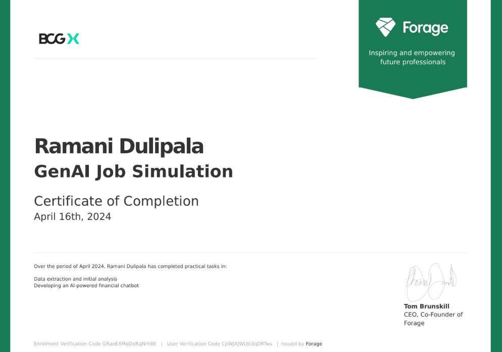 Security Operations Analyst Certificate